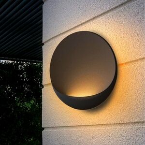 FANCY WALL SCONCE - New // Lighting Light Outdoor Torch Stone Patio LED Dimmable